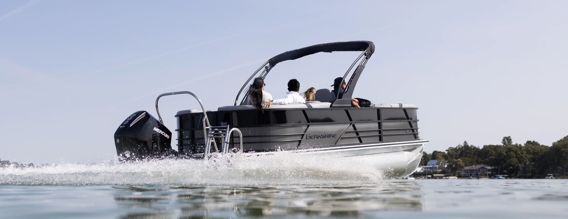 Berkshire tritoons rental at Bluff Creek Marina on Possum Kingdom Lake